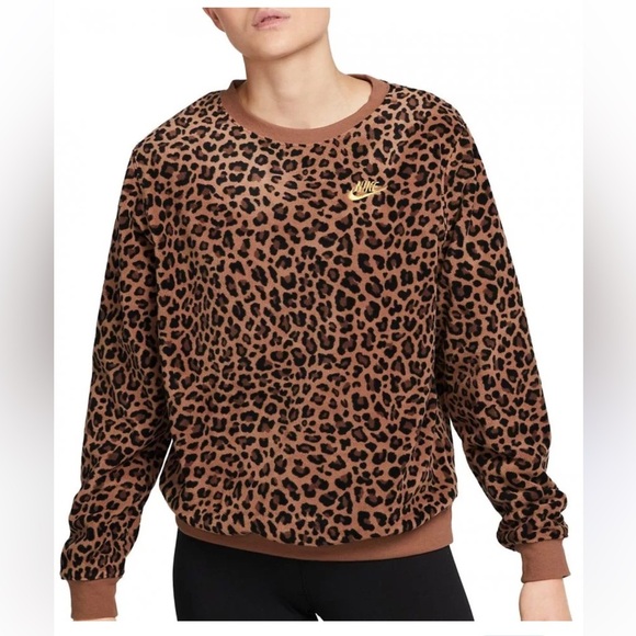 Nike Sweaters - Nike leopard sweatshirt women’s